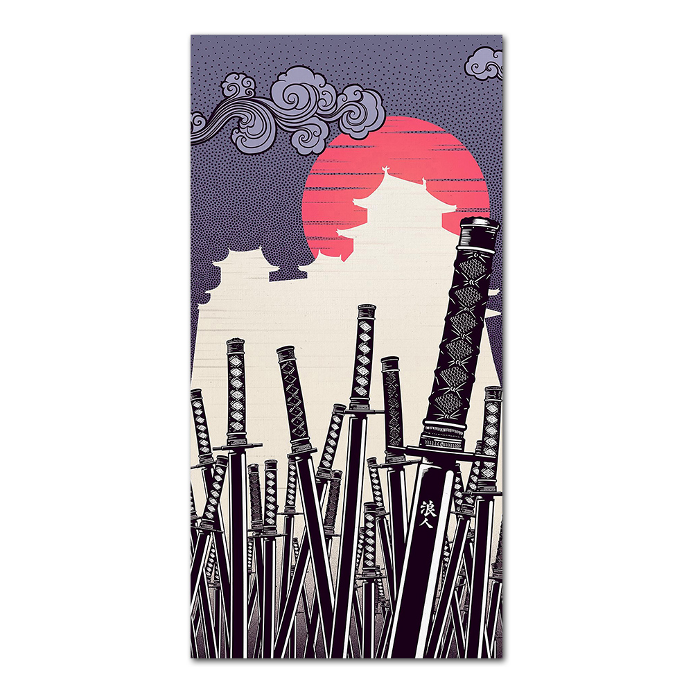 Japanese Katana Canvas Paintin - Japanese Lifestyle Home reseña y precio