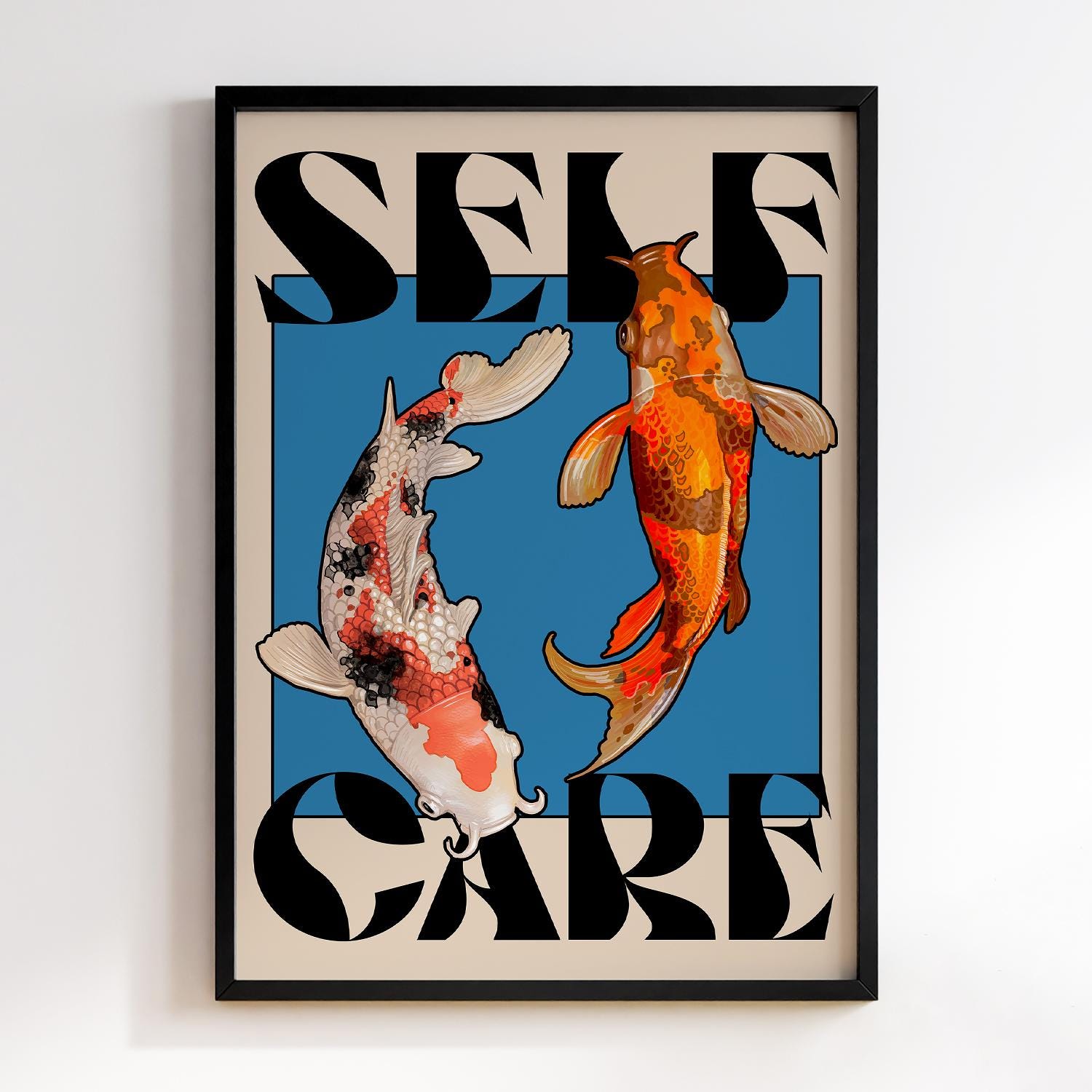 Japanese Red Koi Fish Canvas P - Japanese Lifestyle Home reseña y precio