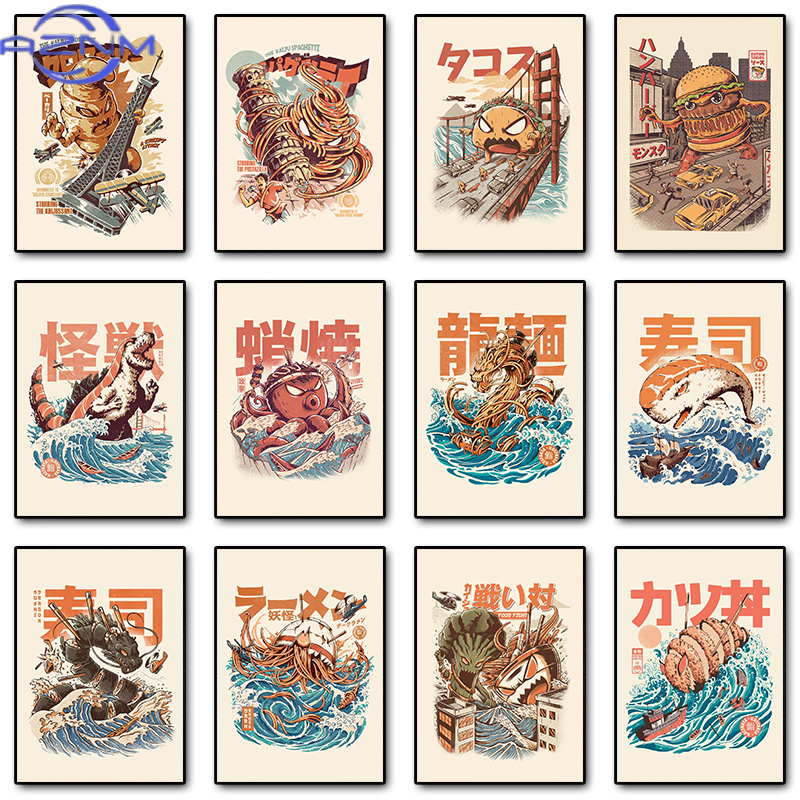 AZNM Japanese Kaijus Food Sush - Japanese Lifestyle Home reseña y precio