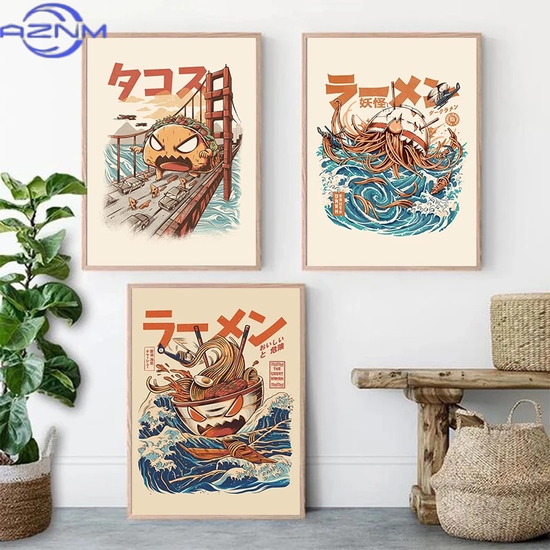 AZNM Japanese Kaijus Food Sush - Japanese Lifestyle Home reseña y precio
