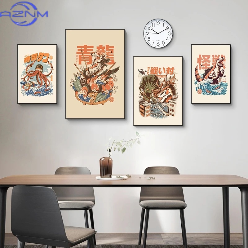 AZNM Japanese Kaijus Food Sush - Japanese Lifestyle Home reseña y precio