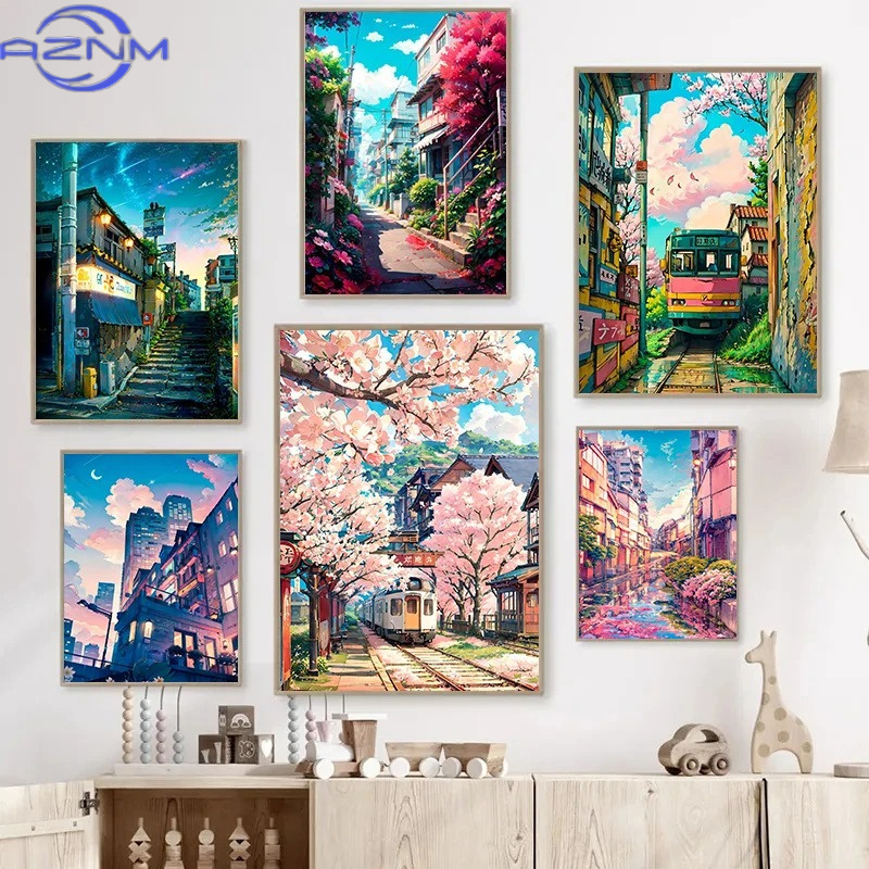 AZNM Japanese Street Scenery C - Japanese Lifestyle Home reseña y precio