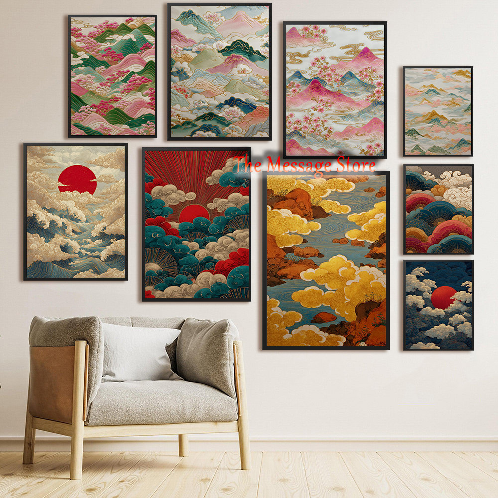 Japanese Landscape Abstract Go - Japanese Lifestyle Home reseña y precio
