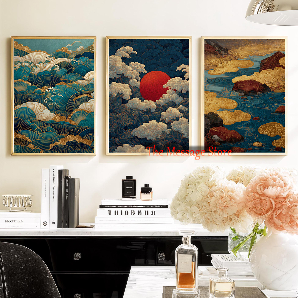Japanese Landscape Abstract Go - Japanese Lifestyle Home reseña y precio