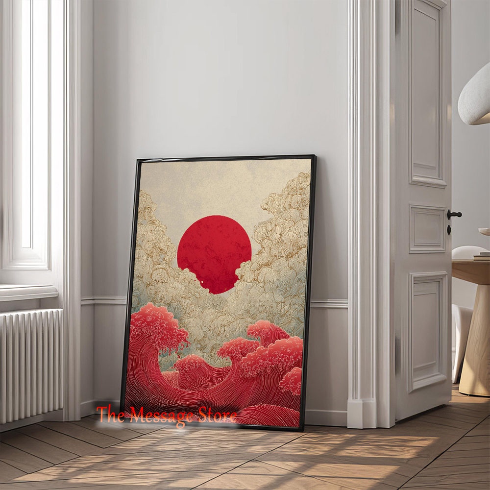 Japanese Landscape Abstract Go - Japanese Lifestyle Home reseña y precio